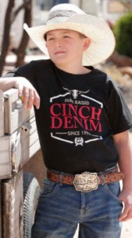 Cinch Boy’s Black Tee