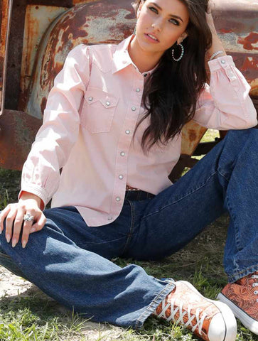 Cruel Women’s Pink Denim Shirt