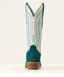 Ariat Women’s Derby Monroe Ancient Turquoise Roughout / Blanco Boot