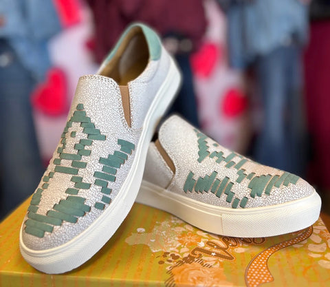 Very G Women's Marian Aztec Designed Slip On Sneaker