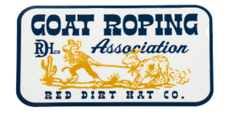 Red Dirt Hat Co. Goat Roping Sticker