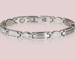 Sabona Executive Silver Gem Magnetic Bracelet