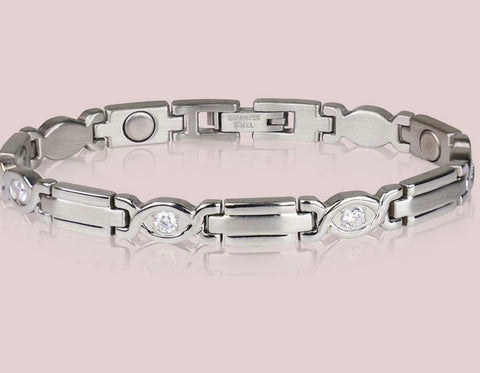 Sabona Executive Silver Gem Magnetic Bracelet