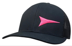 Fast Back Black Mesh Pink Rocket