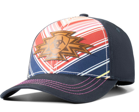 Serape Sweet Berry Navy Print Cap