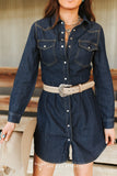 Classic Western Denim Dress