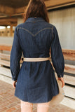 Classic Western Denim Dress