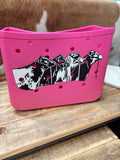 Steer Line Up Rubber Tote