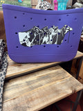 Steer Line Up Rubber Tote