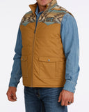 Cinch Men's Tan Aztec Reversible Zip Vest