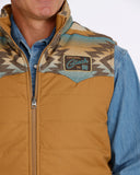 Cinch Men's Tan Aztec Reversible Zip Vest