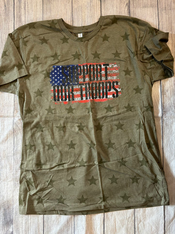 Support Our Troops Star Tee