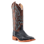 R. Watson Women’s Black Full Quill Ostrich Boot