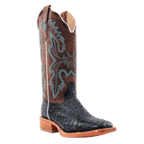 R. Watson Women’s Black Full Quill Ostrich Boot