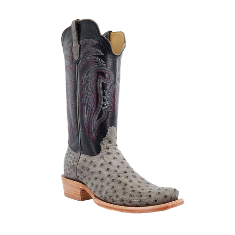 R. Watson Men’s Serpentine Bruciato Full Quill Ostrich Boot