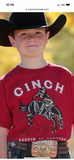 Cinch Up Boy's Red Tee