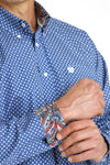 Cinch Men's Blue Star Print Shirt