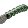 Damascus Skinner Wood Fixed Blade Knife Green Handle