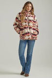 Wrangler Womens Retro Printed Sherpa Jacket