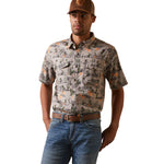 Ariat Men’s Venttek Western Dove Desert Scape Shirt