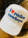 I Love Rodeo Cowboys Trucker Cap