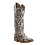 R. Watson Women’s Black and White Python Boot