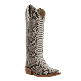 R. Watson Women’s Black and White Python Boot