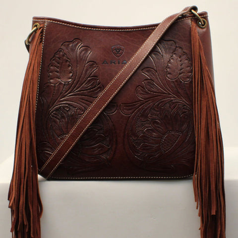 Ariat Victoria Crossbosy Tooled Leather Purse