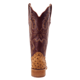 R. Watson Women’s Antique Saddle Bruciato Full Quill Ostrich Boot