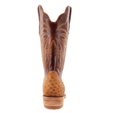 R. Watson Men’s Antique Saddle Bruciato Full Quill Ostrich Boot