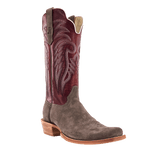 R. Watson Men’s Charcoal Rough Out Dark Cherry Sinatra Boot