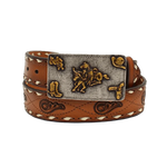 M&F Angel Ranch Women's Floral Tooled Western Belt