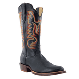 R. Watson Men’s Smooth Black Ostrich Boot