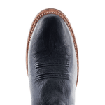 R. Watson Men’s Smooth Black Ostrich Boot