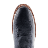 R. Watson Men’s Smooth Black Ostrich Boot