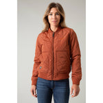 Kimes Women's Marinos Bomber Dark Rust Jacket