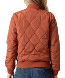 Kimes Women's Marinos Bomber Dark Rust Jacket