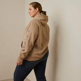 Ariat Women’s Rebar Graphic Hoodie- String Alloy