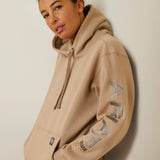 Ariat Women’s Rebar Graphic Hoodie- String Alloy