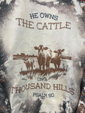 He Owns The Cattle On A Thousand Hills Crew Neck