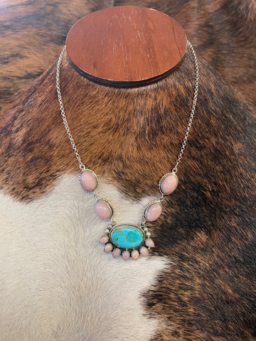 Turquoise & Opal Necklace