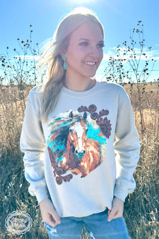 Painted Pony Crewneck Sweatshirt