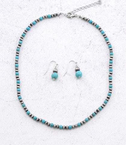 Faux 16” Navajo Pearl Bead Necklace