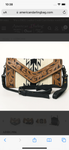 American Darling Women’s Tooled Black & White Saddle Blanket Clutch Bag