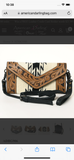 American Darling Women’s Tooled Black & White Saddle Blanket Clutch Bag