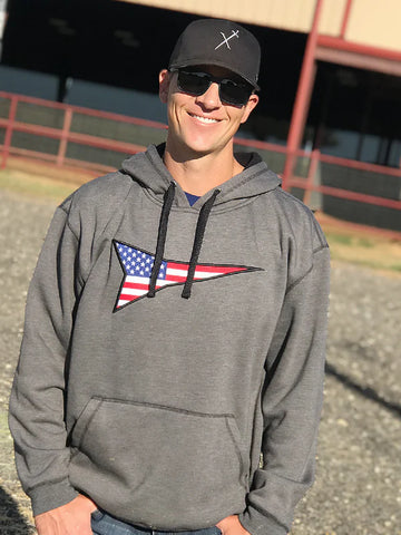 Fast Back Flago Logo Hoodie