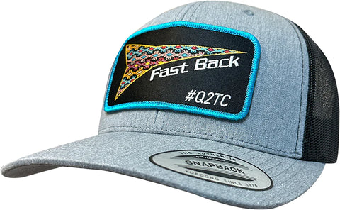 Fast Back Grey & Black Aztec Patch Cap