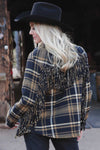 Women’s Cruel Girl Fringe Flannel Jacket