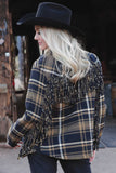 Women’s Cruel Girl Fringe Flannel Jacket