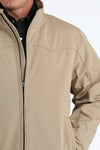Cinch Men’s Khaki Concealed Cary Bonded Jacket